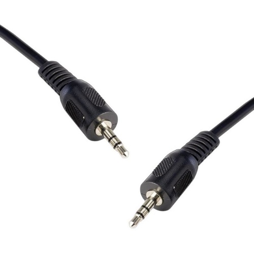 8ware 2m 3.5 Stereo Audio Cable Male to Male - Black [QK-8053]