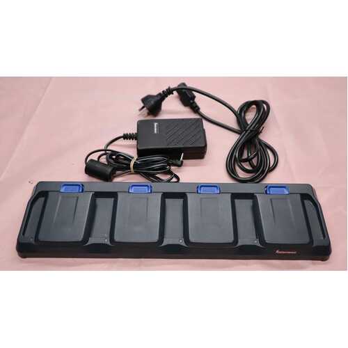 Intermec AC21 Quad Charger for CN50/CN51 Batteries w/4x Battery , PSU - B Grade