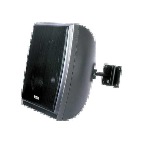 Australian Monitor Install 50 8" 100V 50W Speakers - Black, 1 Pair w/Wall Mount Bracket