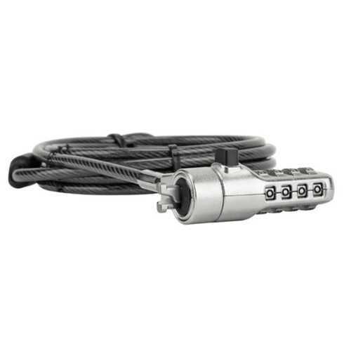 Targus Defcon 3-In-1 Serialized Combination Cable Lock  ASP86GLX-S