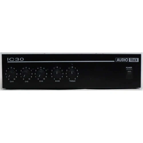 Audio Telex IC30 3 Input 30W Compact Mixer Amplifier