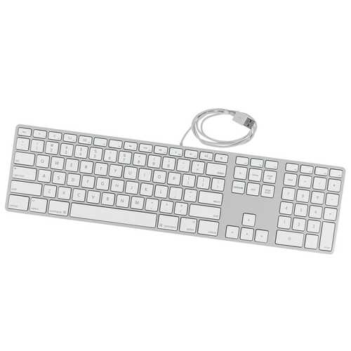 Genuine Apple Wired Aluminum USB Keyboard with Numeric Keypad A1243