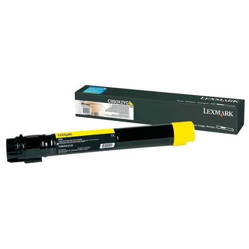 Lexmark Genuine Yellow 22K Toner Cartridge C950X2YG for C950 Series Printers