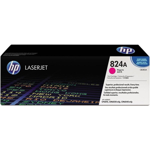 Genuine HP 824A Magenta Toner Cartridge CB383A Laserjet CP6015