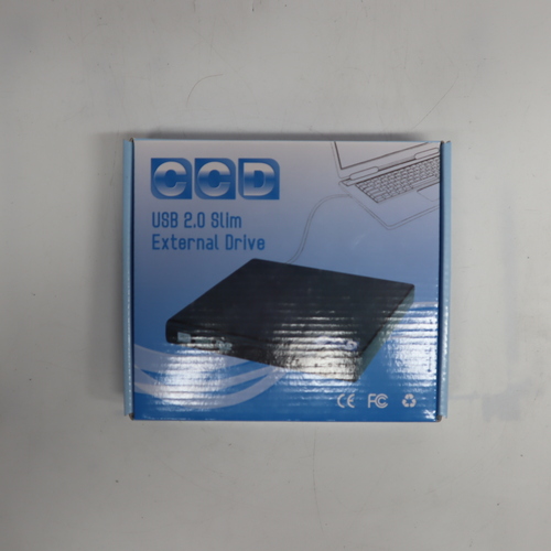 CCD USB 2.0 Slim External DVD-RW Drive - New In Box