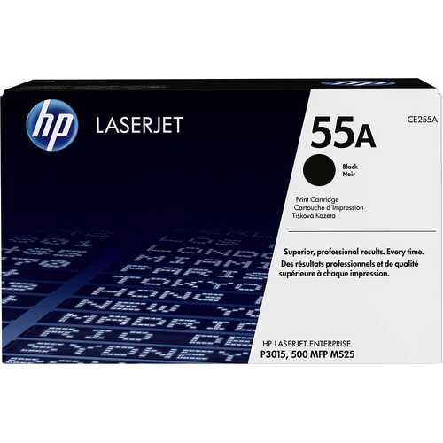 Genuine HP 55A Black Toner Cartridge CE255A LaserJet P3015