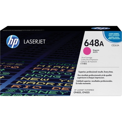 Genuine HP 648A Magenta Toner Cartridge CE263A LaserJet CP4025, CP4525
