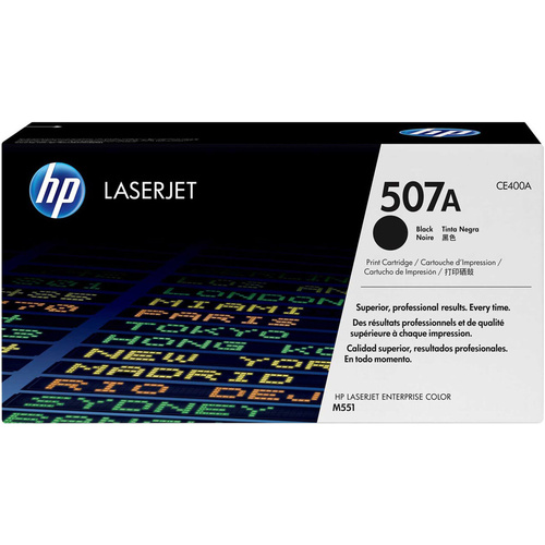 Genuine HP 507A Black Toner Cartridge CE400A LaserJet Enterprise M551, 500 MFP M575