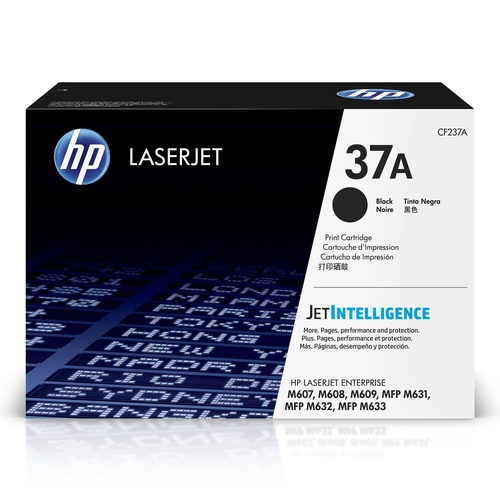 Genuine HP 37A Black Toner Cartridge CF237A LaserJet Enterprise M607, M608, M609