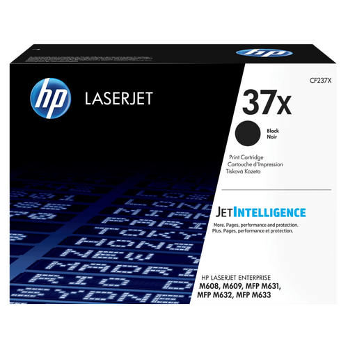 Genuine HP 37X High Yield Black Toner Cartridge CF237X LaserJet Enterprise M607, M608, M609
