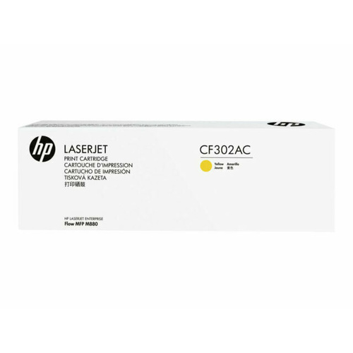 Genuine HP 827A Yellow Toner Cartridge CF302AC LaserJet Enterprise flow MFP M880