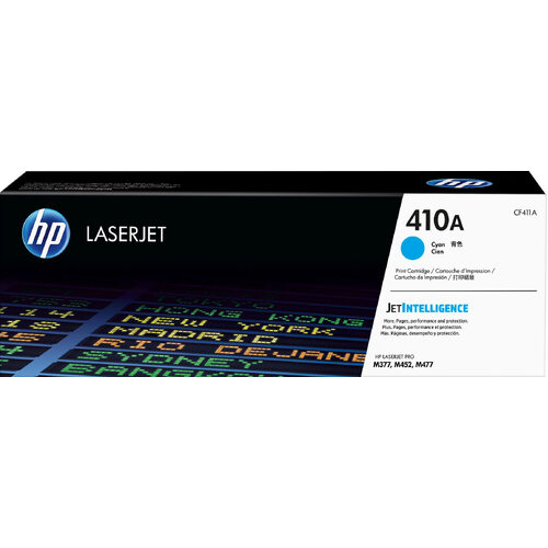 Genuine HP 410A Cyan Toner Cartridge CF411A LaserJet Pro M452, M377, M477