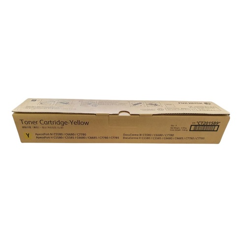 Fuji Xerox Geniune CT201589 Toner Cartridge Yellow