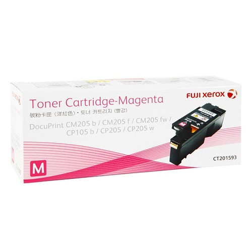 Fuji Xerox Geniune CT201593 Toner Cartridge Magenta Fuji Xerox CM205 b DocuPrint CP105 b