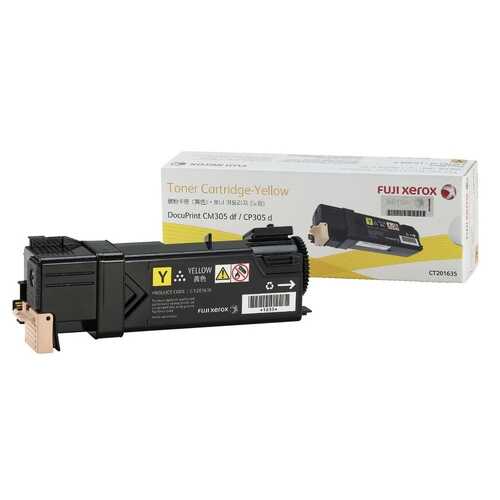 Fuji Xerox Genuine CT201635 Toner Cartridge-Yellow CM305df/CP305d
