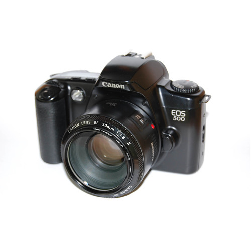 Canon EOS 500 35mm Film SLR Camera w/Accessories - UNTESTED