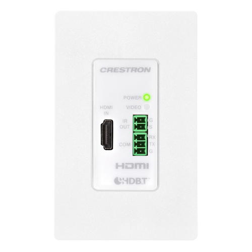 Crestron DM-TX-4KZ-100-C-1G-W-T DigitalMedia 8G+® 4K60 4:4:4 HDR Wall Plate Transmitter White