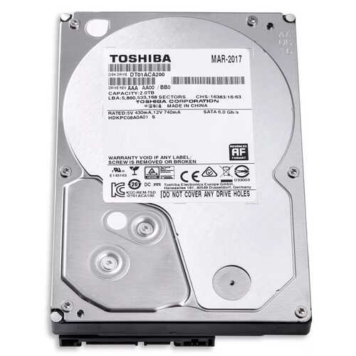 Toshiba DT01ACA200 2TB 3.5" Internal SATA HDD 3.5"