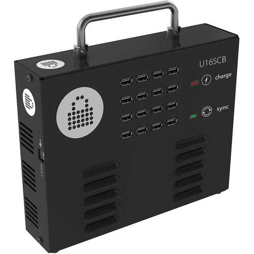 PC Locs U16SCB Sync Station 16 Port USB Charging Hub ELE7008