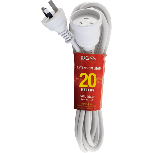 DOSS 20m Power Extension Cord AU Plug EXL20M