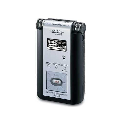 Edirol By Roland R-09 Portable WAVE/MP3 Recorder No AC No SD Card