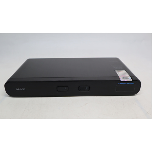 Belkin Universal Secure DP/HDMI KVM Switch 2 Port Single Head F1DN102KVM-HA-3