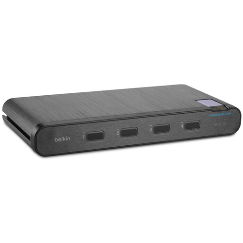 Belkin Universal Secure DP/HDMI KVM Switch 4 Port Single Head No CAC F1DN104KVM-UNN4