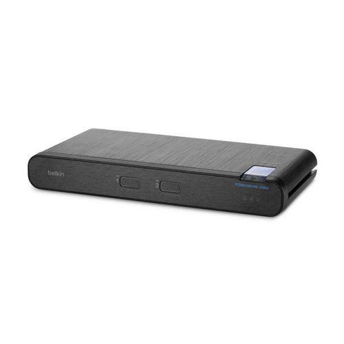 Belkin Universal Secure DP/HDMI KVM Switch 2 Port Dual Head No CAC F1DN202KVM-UNN4
