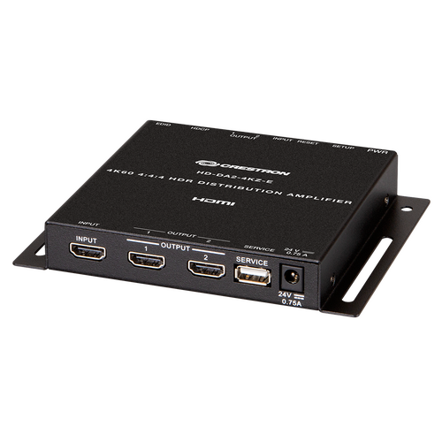 Crestron HD-DA2-4KZ-E 1:2 4K60 HDR HDMI Distribution Amplifier - New, Open Box