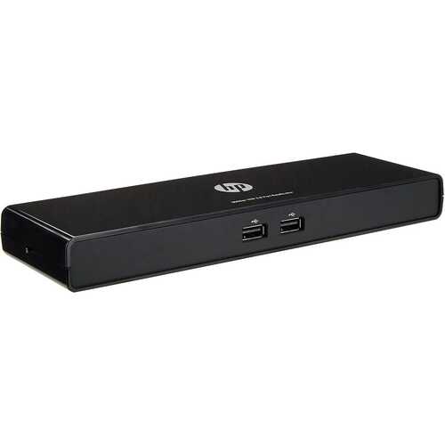 HP 3005pr USB 3.0 Port Replicator Docking Station DP HDMI w/PSU