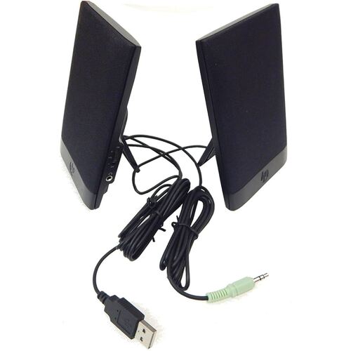 HP USB Powered Flat Speakers - H-204B - Refurbished