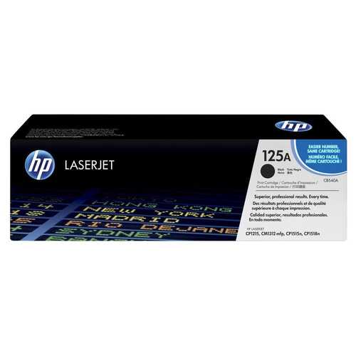 Genuine HP 125A Black Toner Cartridge CB540A LaserJet CP1215/CM1312mfp/CP1515n/CP1518n