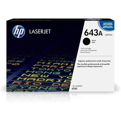 Genuine HP Q5950A 643A Black Toner Cartridge