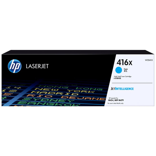Genuine HP 416X Cyan Toner Cartridge W2041X LaserJet Pro M454/MFP M479