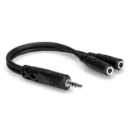 Hosa YMM-232 3.5mm TRS to Dual 3.5mm TRS Y-Cable - New