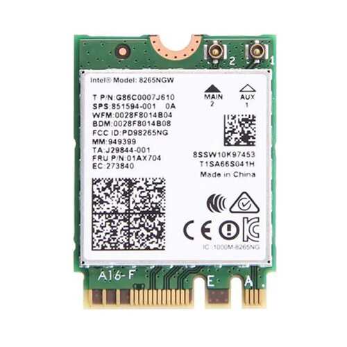 Intel 8265NGW Dual Band Laptop WiFi 5 Bluetooth 4.2 Network Card