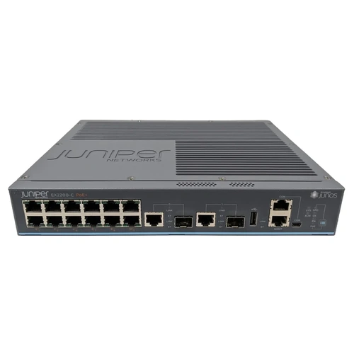 Juniper EX2200-C-12P-2G 12-Port PoE+ Gigabit Fanless Managed Switch