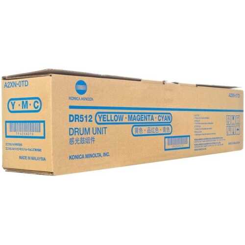 Genuine Konica Minolta DR512 Colour Drum Unit A2XN-0TD Bizhub C224/C284/C364/C454/C554