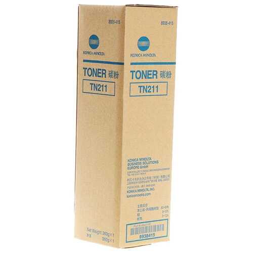 Genuine Konica Minolta TN211 Black Toner Cartridge 8938415 Bizhub 200/222/250/282