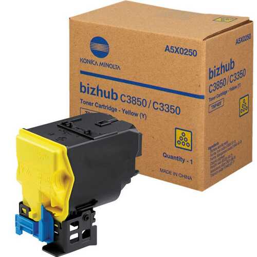 Genuine Konica Minolta TNP48Y Yellow Toner Cartridge A5X0290 Bizhub C3350/C3850