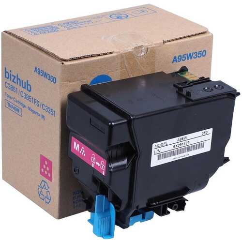 Genuine Konica Minolta TNP49M Magenta Toner Cartridge A95W390 Bizhub C3851/3851FS/3351