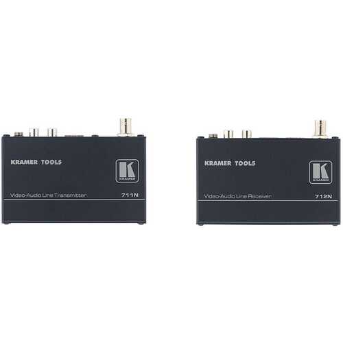 Kramer 711N/712N Composite Video & Stereo Audio Transmitter Receiver Kit