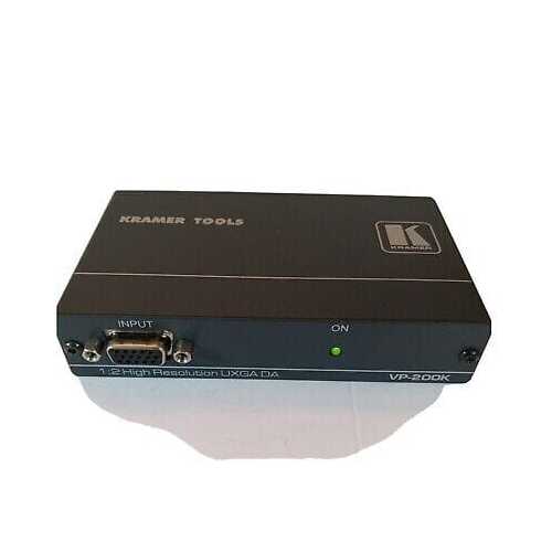 Kramer VP-200K1x2 VGA/UXGA Video Distribution Amplifier - New, Open Box