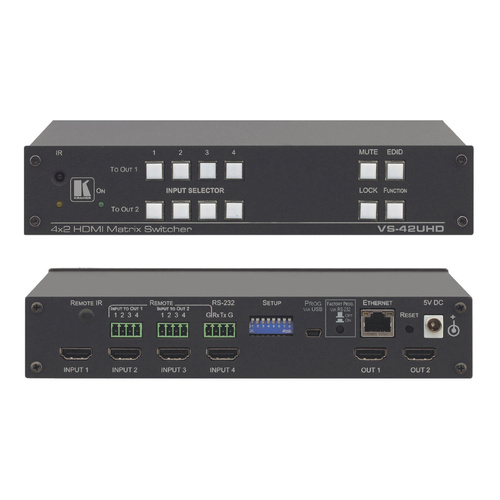 Kramer VS-42UHD 4x2 4K60 4:2:0 HDMI Automatic Matrix Switcher