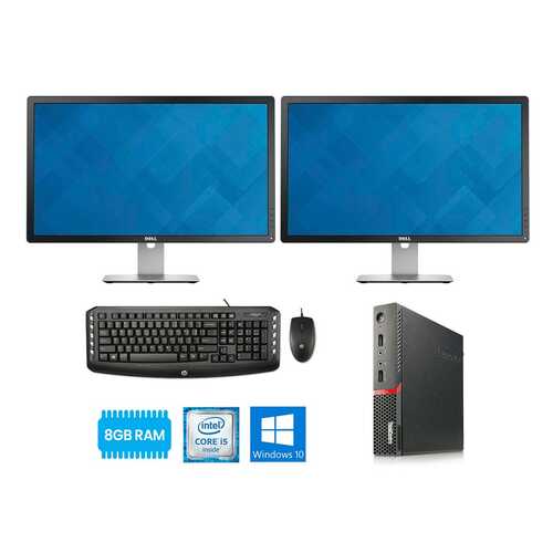 Lenovo ThinkCentre M900 Tiny i5 Dual Monitor Package