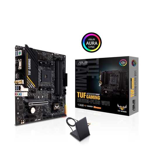 ASUS AMD TUF GAMING A520M-PLUS WIFI mATX AM4 Motherboard