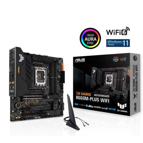 ASUS TUF GAMING B660M-PLUS WIFI Intel LGA 1700 mATX Motherboard