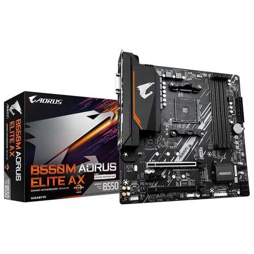 Gigabyte AMD B550M AORUS ELITE AX mATX AM4 Motherboard