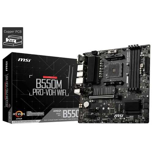 MSI AMD B550M PRO-VDH WIFI mATX AM4 Motherboard