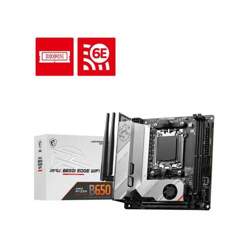 MSI AMD MPG B650I EDGE WIFI Mini-ITX AM5 Motherboard